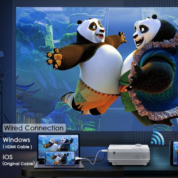 YOWHICK WiFi Bluetooth Projector - NIB - - Picture 3 of 4